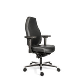 Sit And Move Therapod X Standaard - Bureaustoel Zwart Leder
