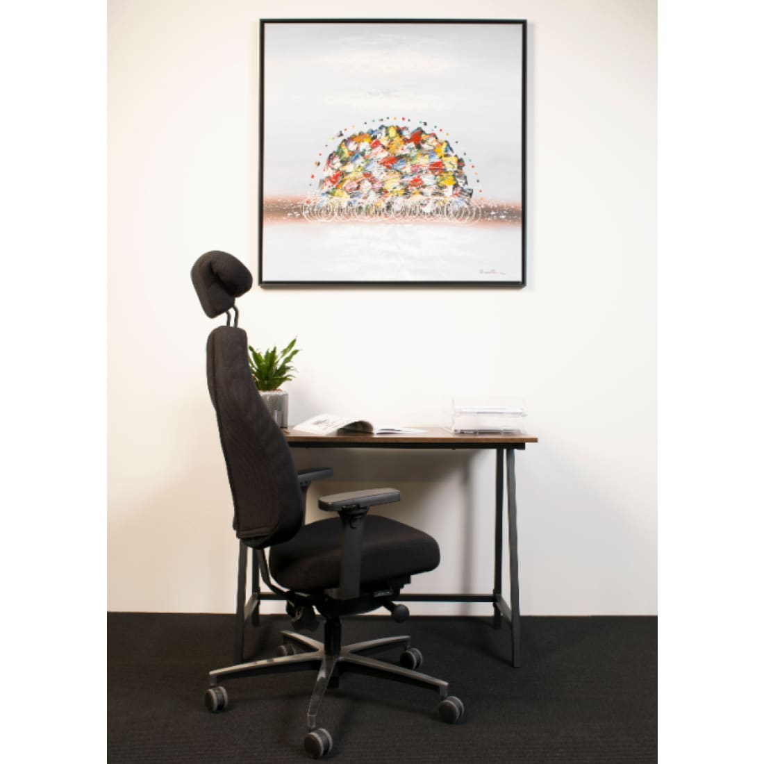 Sit And Move Therapod X Hoofdsteun Lichtgrijs - Bureaustoel
