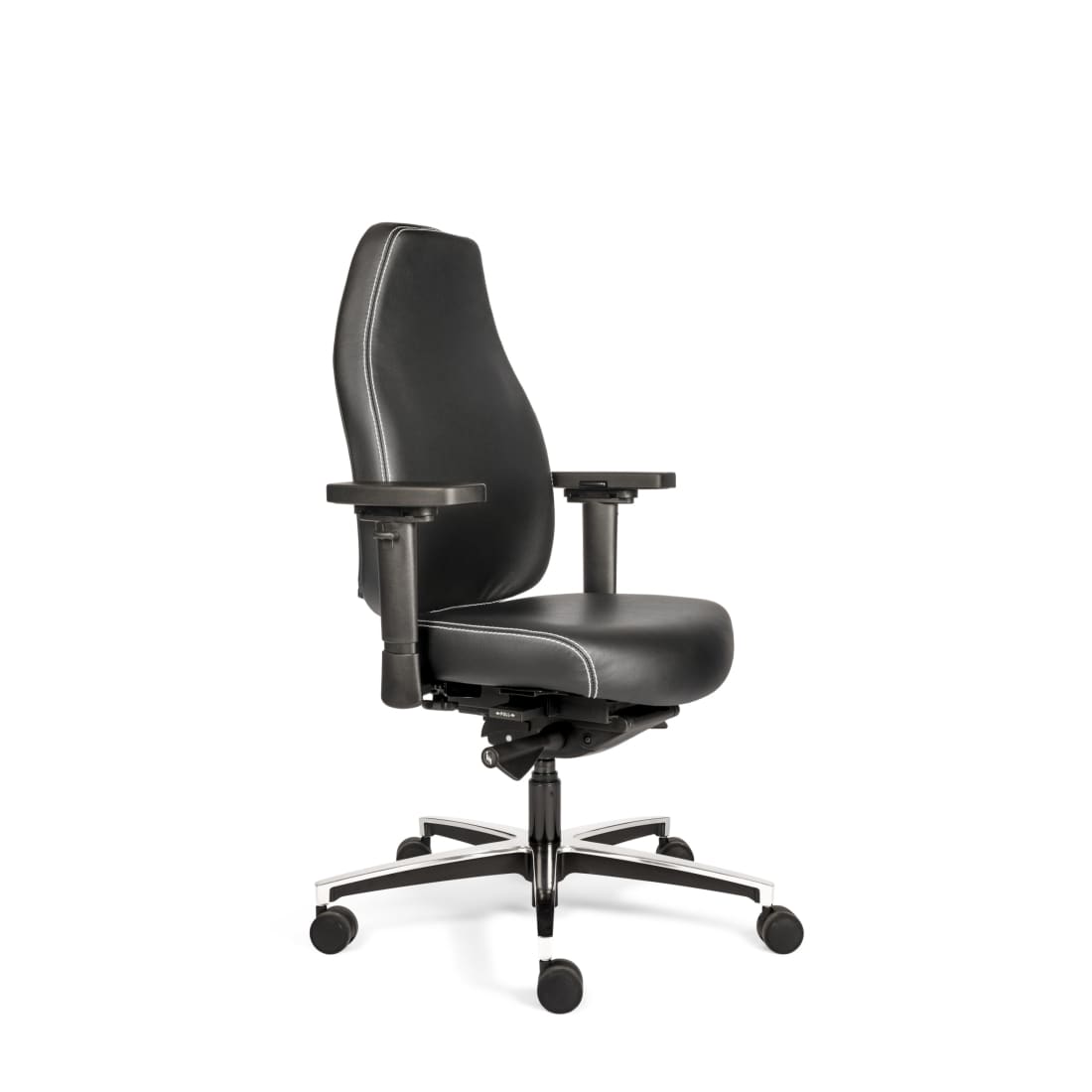 Sit And Move Therapod X Standaard - Bureaustoel Zwart Leder