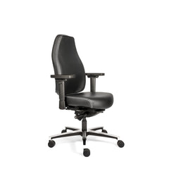 Sit And Move Therapod X Standaard - Bureaustoel Zwart Leder
